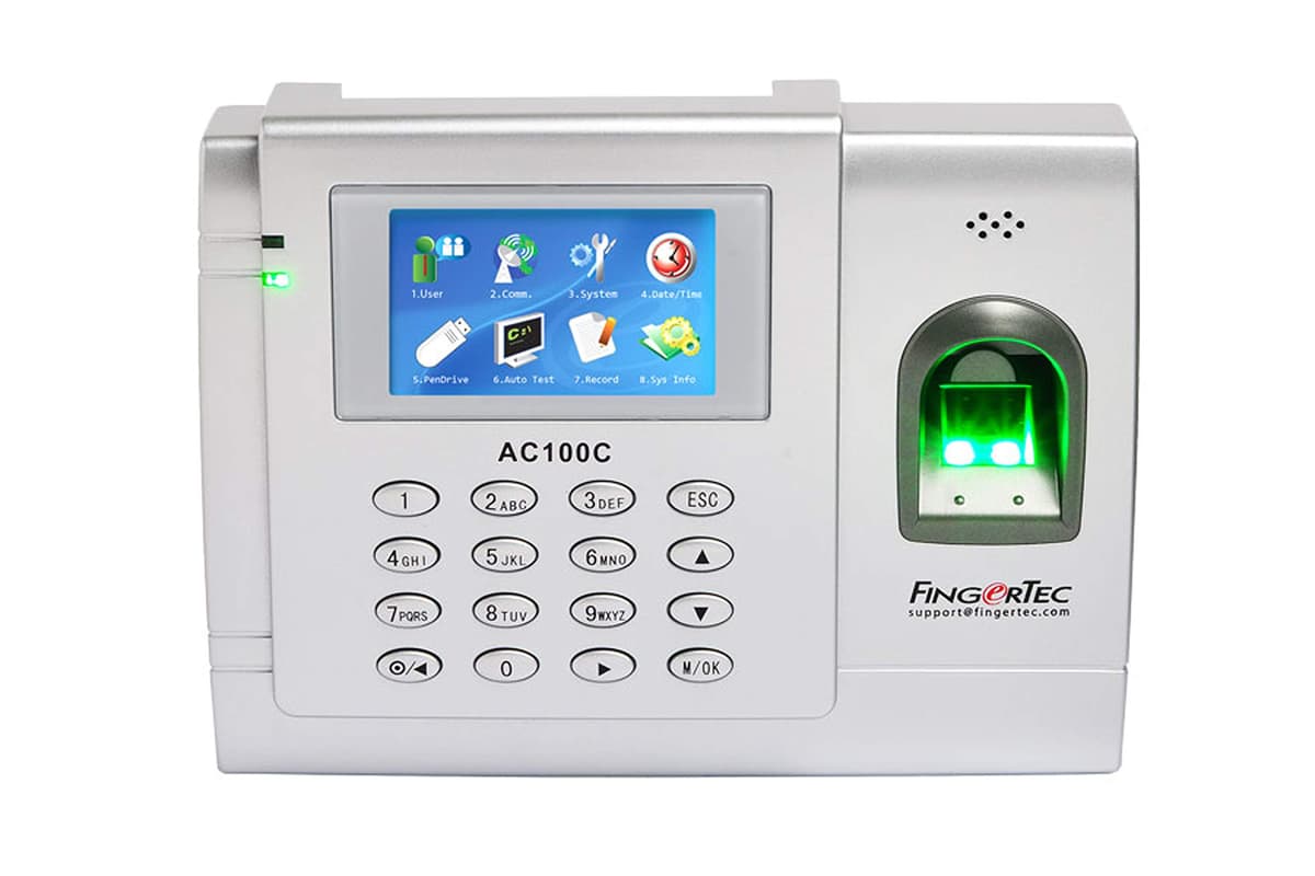 Fingertec AC-100C equipo biométrico de control horario para 3000 huellas