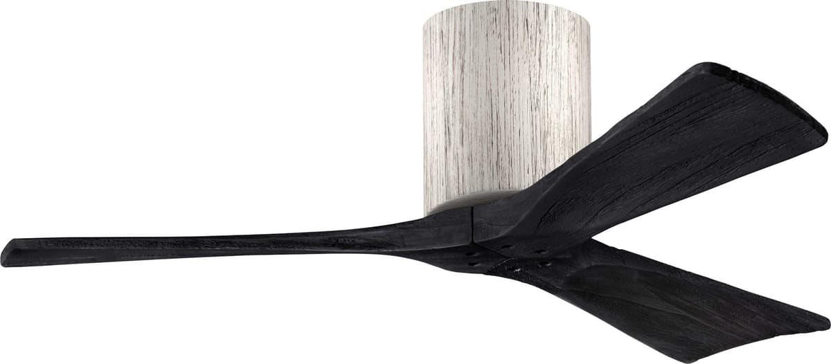 Matthews IR3H-BW-BK-42 Ventilador de Techo Irene 42" Flush Mount, Motor DC Silencioso, 3 Aspas de Madera, Tonalidad Barn Wood