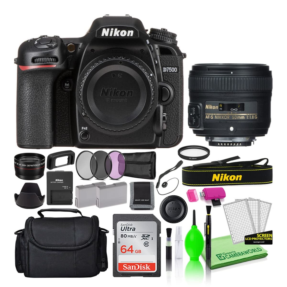 Nikon D7500 con lente AF-S 50mm f/1.8G - Bundle deluxe (1581) 1581-GR-4
