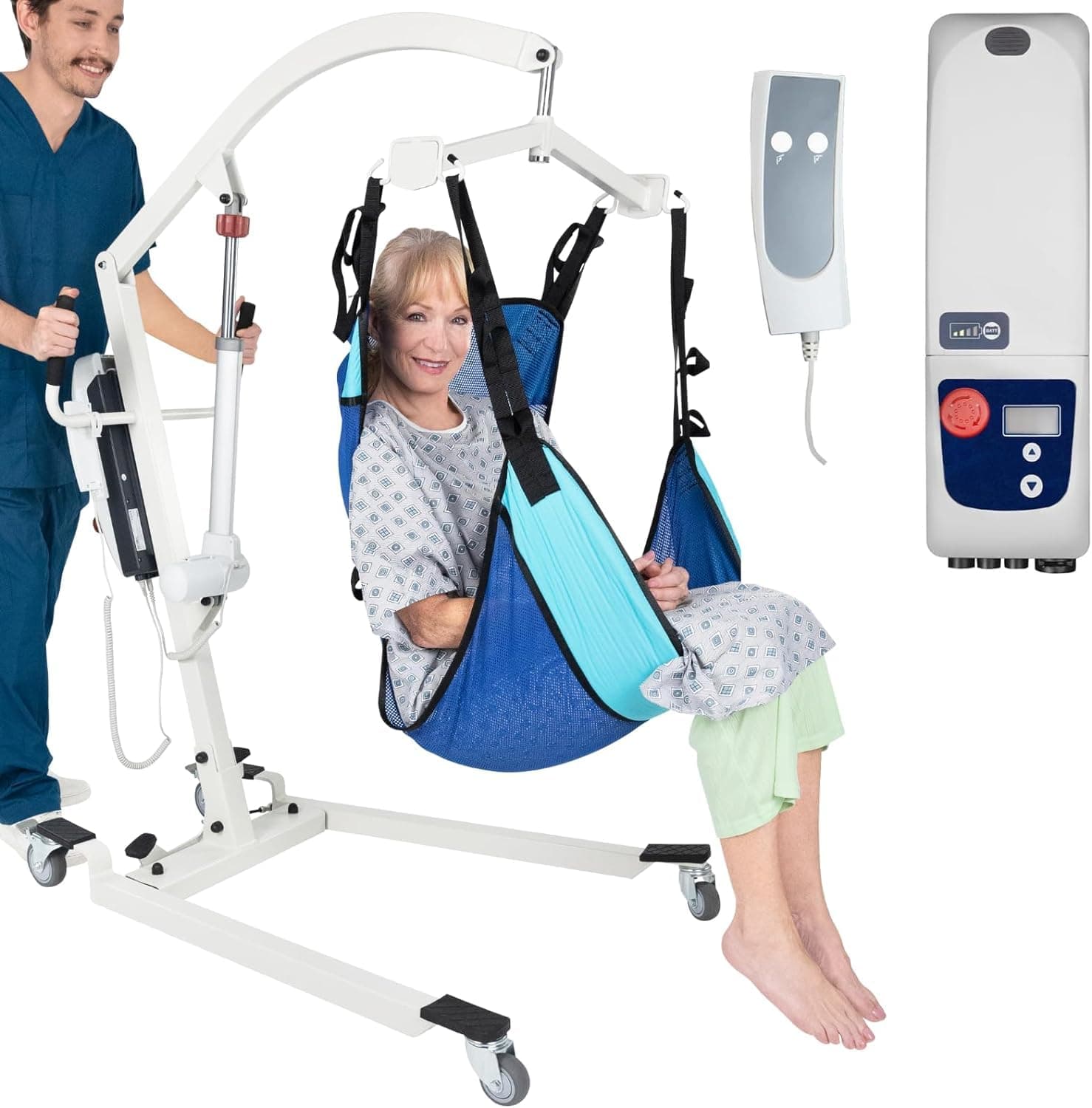 Vive Electric Patient Lift para uso domiciliario - con arnés (sling) MOB1076