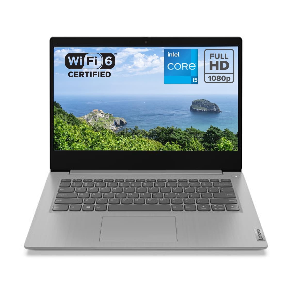 Lenovo Ideapad 3 14" FHD (1920 x 1080) Laptop, Intel Core i5-1135G7 de cuatro núcleos (2.4 GHz), HDMI, cámara, Windows 11 Home, 20 GB RAM, 1 TB SSD, gráficos Intel Iris Xe, gris platino, tarjeta SD EAT 64 GB