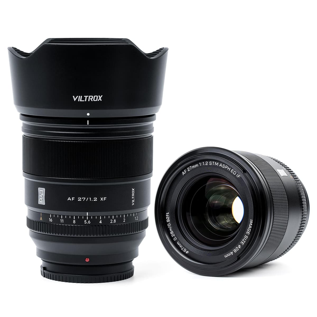 VILTROX 27 mm F/1.2 Pro XF Objetivo Prime APS-C con Autoenfoque para Montura Fuji X (X-T30, X-T4, X-E4, X-Pro3, X-T200, X-S10) (Autoenfoque, STM, Gran Apertura) Negro V27XF-GII-914