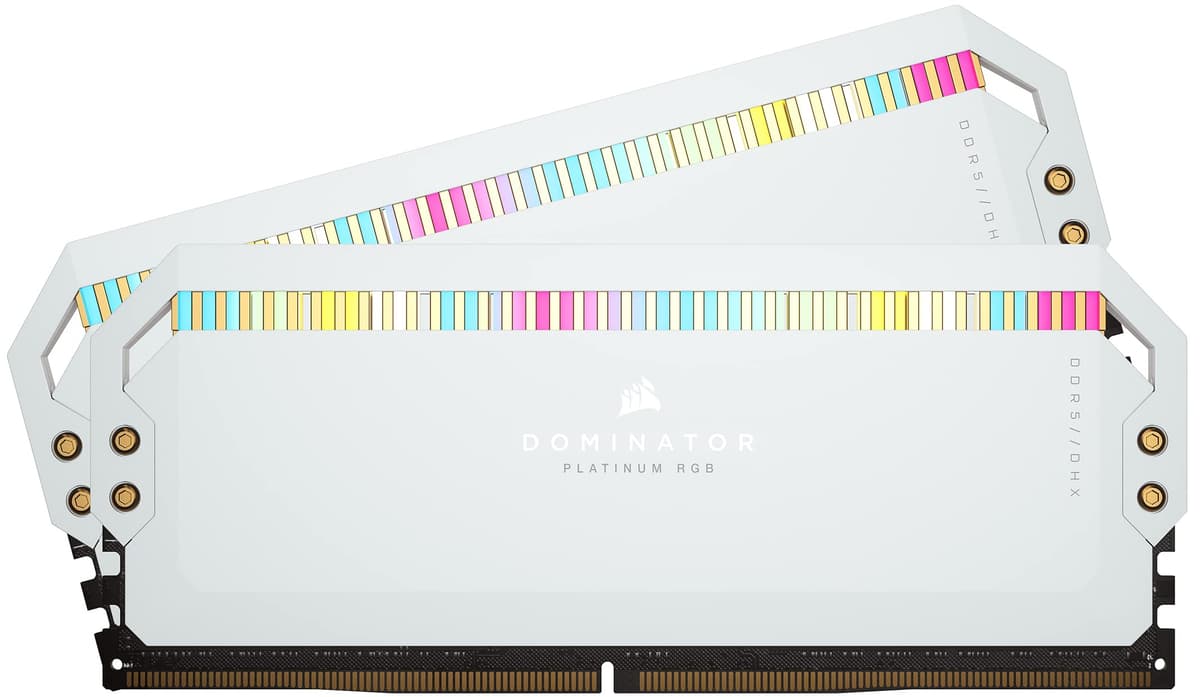 Corsair DOMINATOR PLATINUM RGB DDR5 64GB (2x32GB) 5600MHz CL40 - Memoria RAM CMT64GX5M2B5600C40W