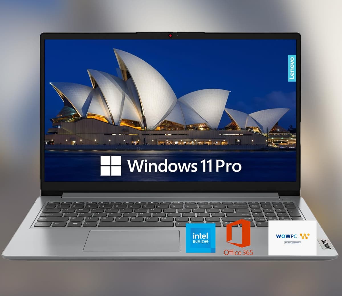Lenovo IdeaPad 15.6" HD con pantalla antirreflejo, 1 año de Microsoft 365, SSD de 1.1 TB, 36 GB de RAM, Windows 11 Pro, procesador Intel, Wi-Fi 6, HDMI, USB-C, lector de tarjetas SD, hasta 9.5 horas de batería, con WOWPC USB
