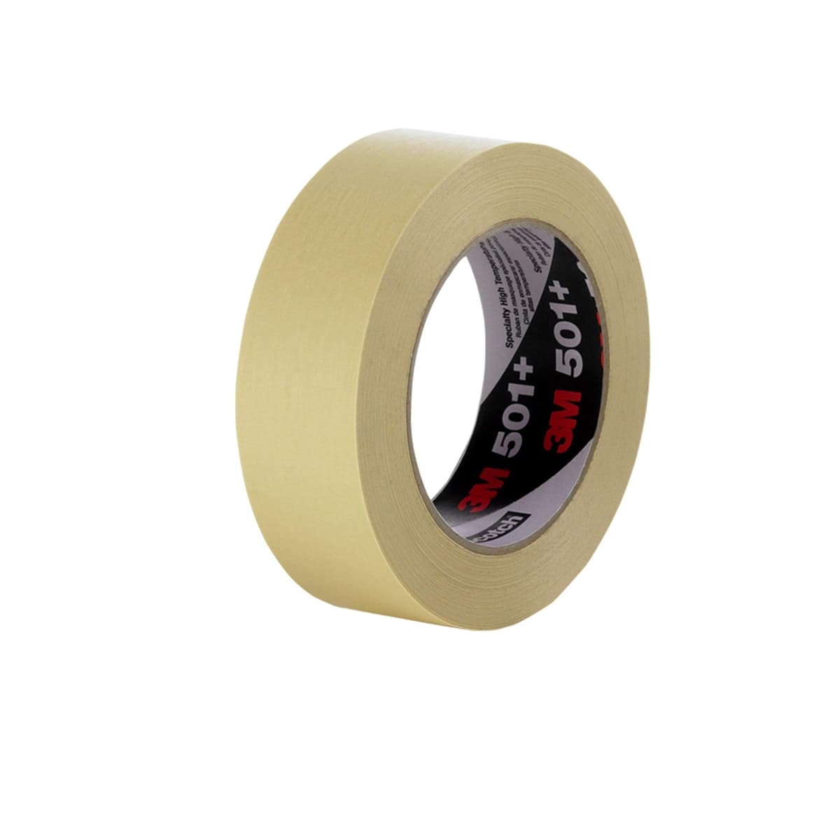 3M Specialty High Temperature Masking Tape 501+ Tan, 12 mm x 55 m, caja de 72 unidades 17817-case