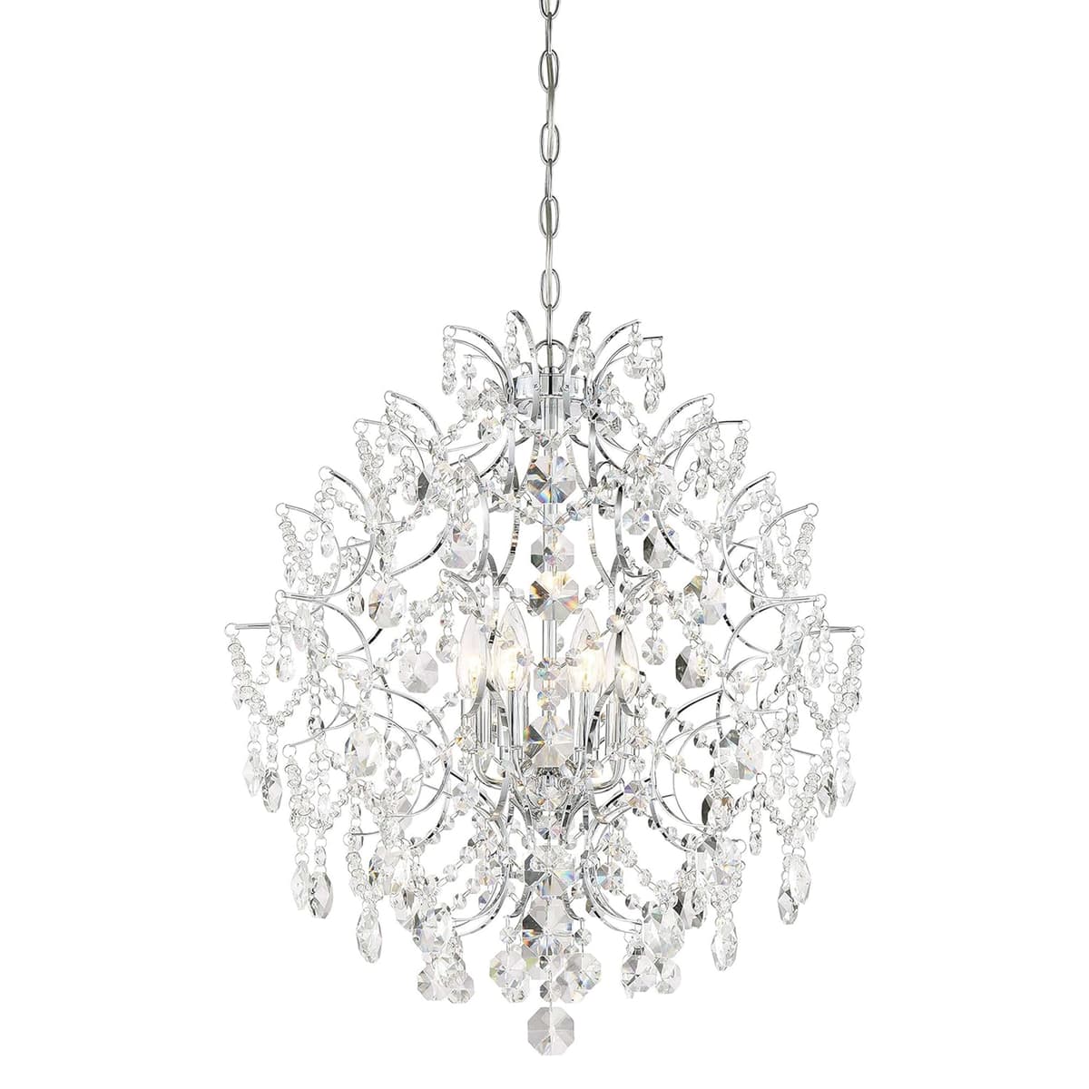 Minka Lavery Isabella's Crown candelabro 6 luces 3157-77, cromo