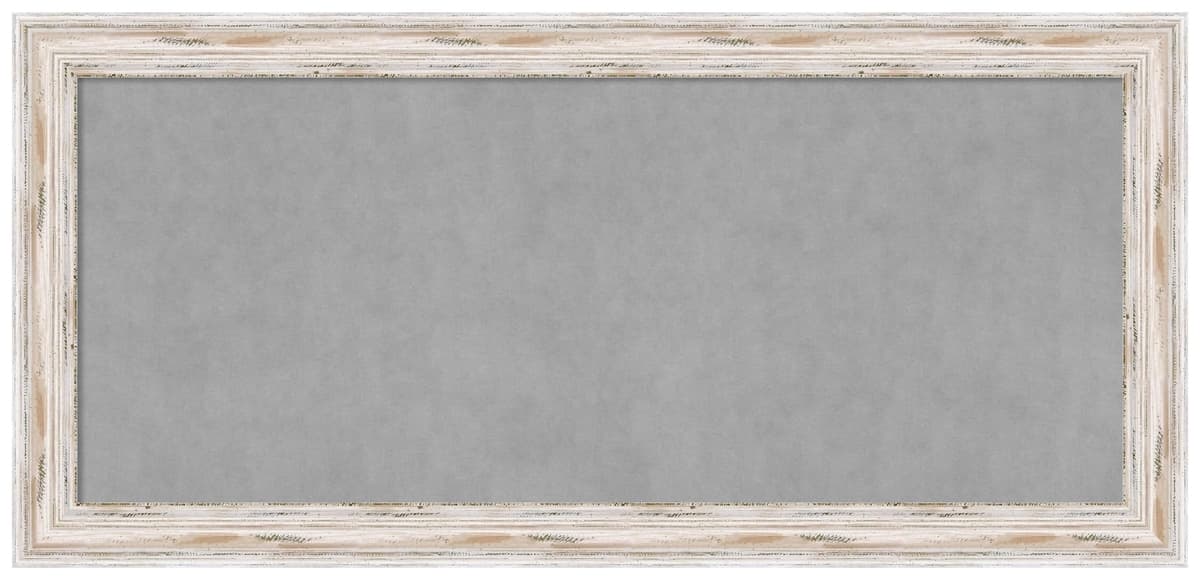 Amanti Art Pizarra magnética enmarcada Alexandria White Wash 53 x 25 pulgadas 28583901673