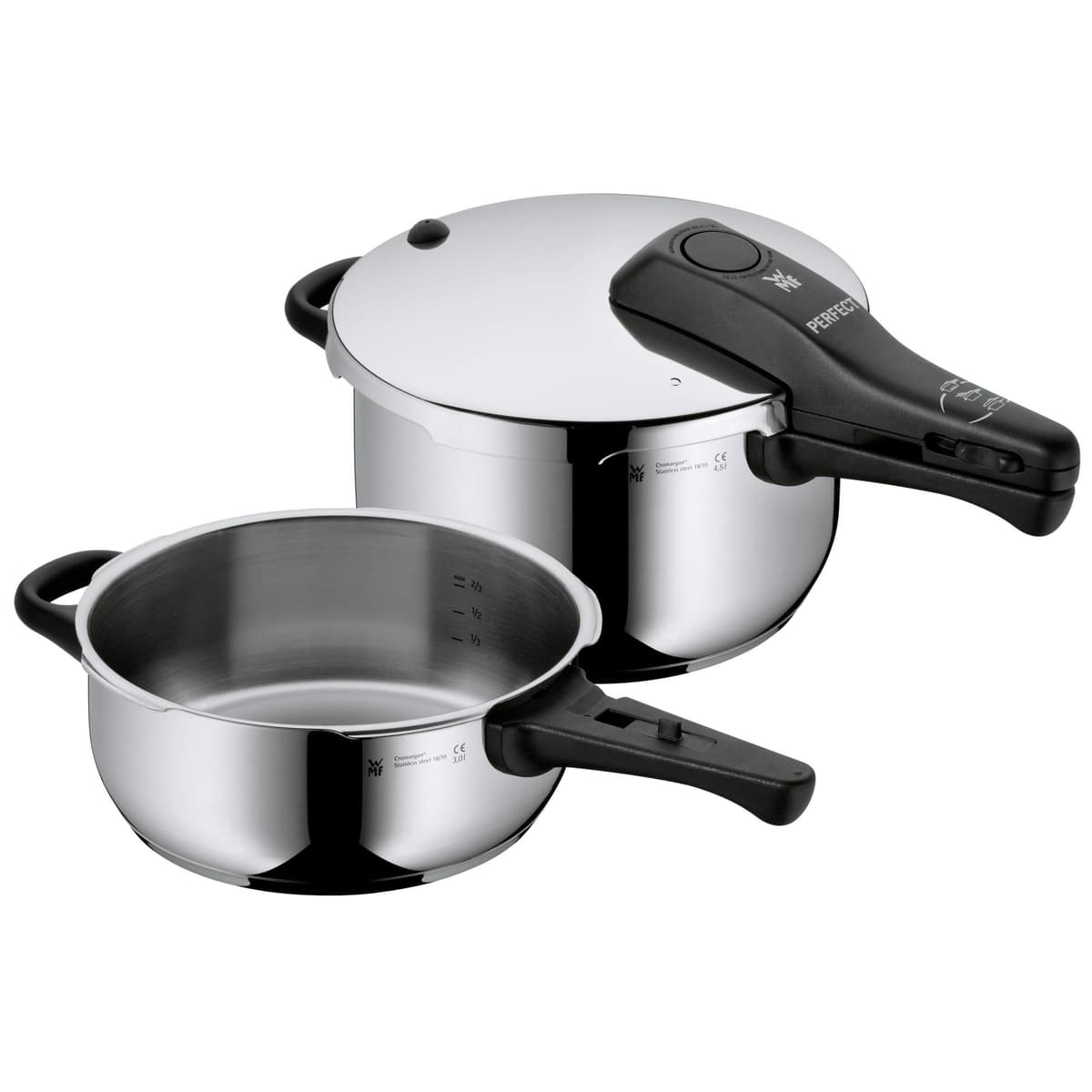 WMF Perfect Ensemble de 2 autocuiseurs 4.5l + 3l 07.9265.9990