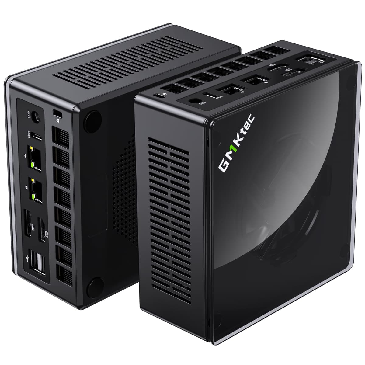 GMKtec Mini PC Gaming K8 Plus AMD Ryzen 7 8845HS (8C/16H, hasta 5.1 GHz) Computadora de Escritorio Doble NIC 2.5G, HDMI 2.1, USB4 (Sin RAM/SSD/SO)