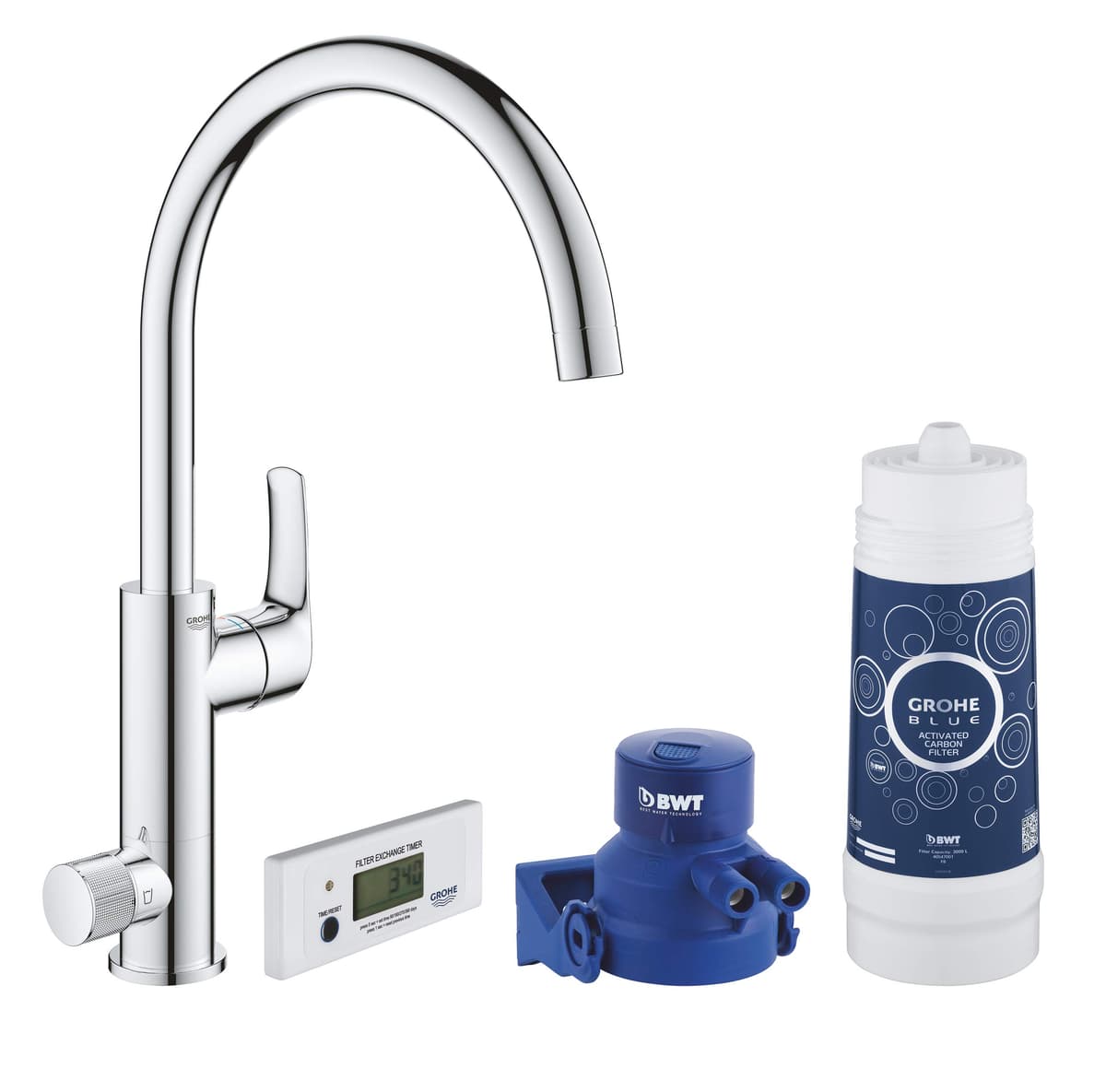 GROHE Blue Pure Eurosmart Duo Kit Iniciador: Monomando con Filtro y Manija Separada 30383000