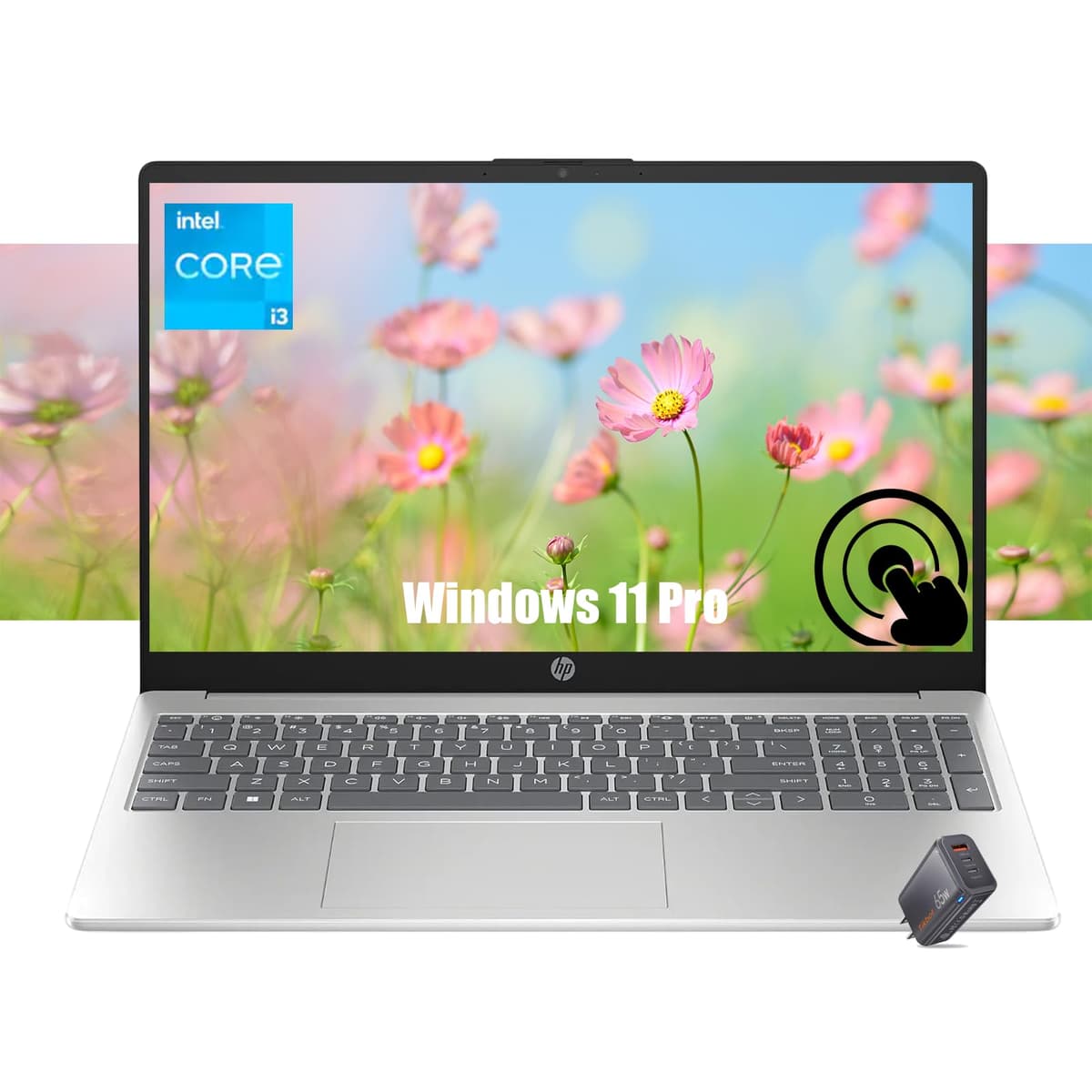 HP 15.6" HD pantalla táctil | Intel i3-1215U (Mejor que i5 1135G7) | 16GB RAM | 1TB SSD | Win 11 Pro | Notebook - Negocios Escuela Universidad | Con cargador