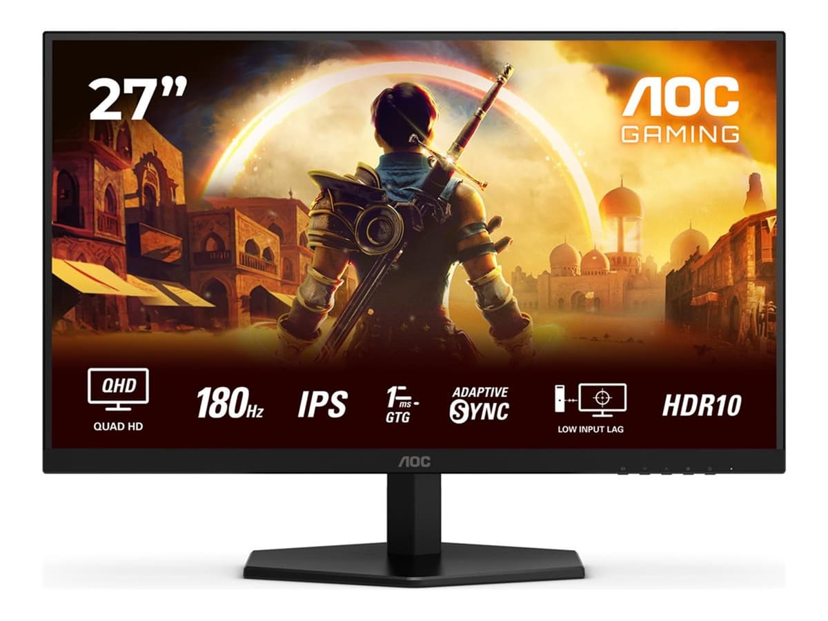 Monitor para PC AOC Xe 68.6 cm (27") 2560 x 1440 píxeles Quad, W129162793 ((27) 2560 x 1440 píxeles Quad HD Negro, Rojo) Q27G42XE