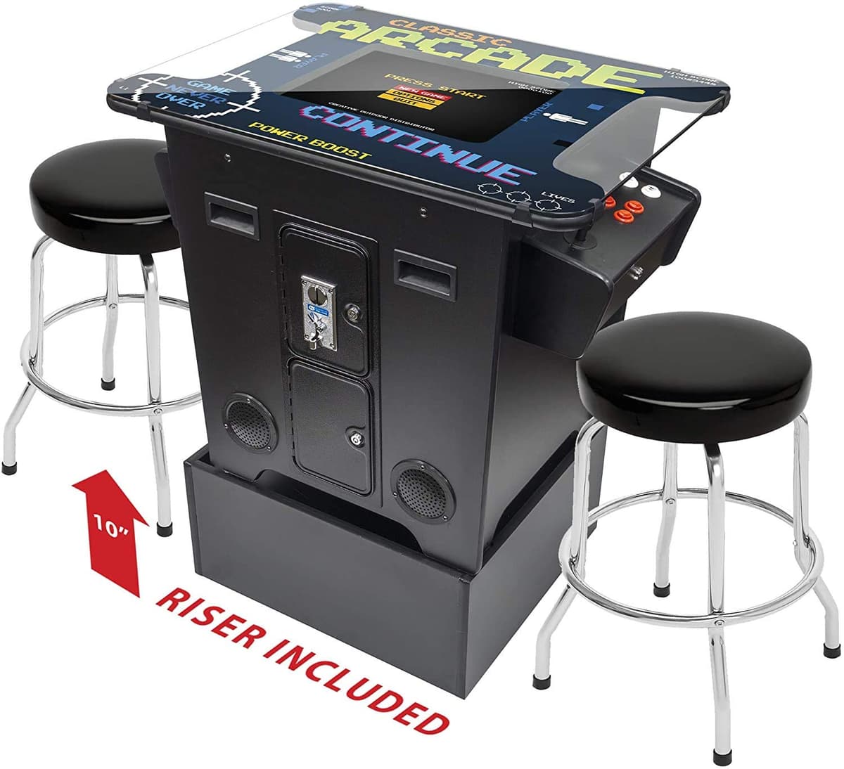 Creative Arcades Máquina Arcade cocktail full-size comercial 2 jugadores, 22" LCD, 60 juegos, 3 años garantía 322141