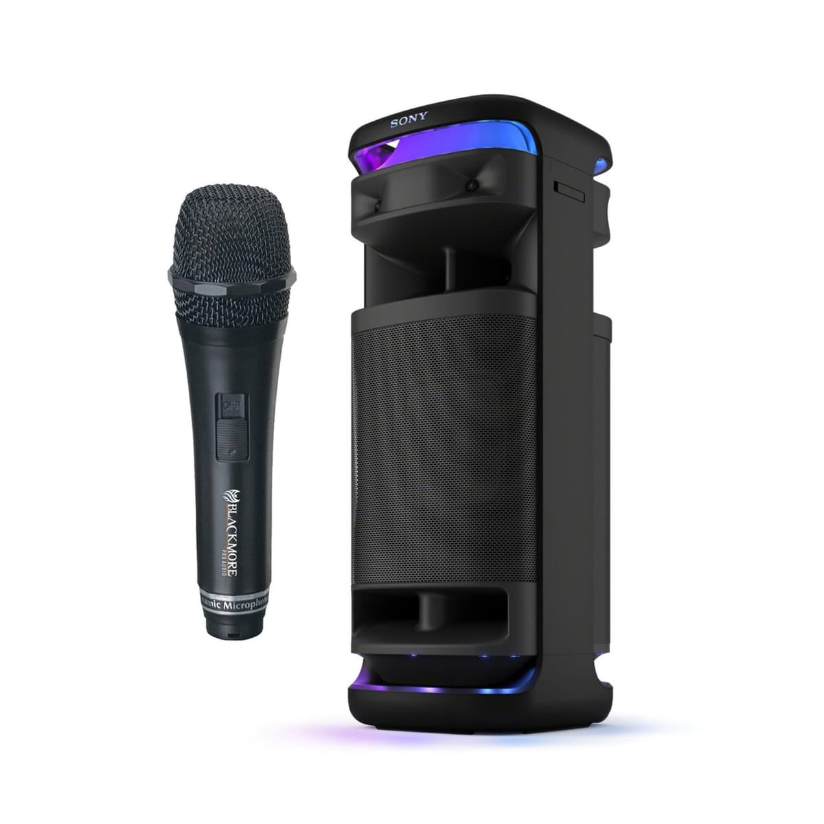 Sony ULT Tower 10 Party Speaker (Black) Bundle con Micrófono Dinámico Cable 10ft BMP-4_K27