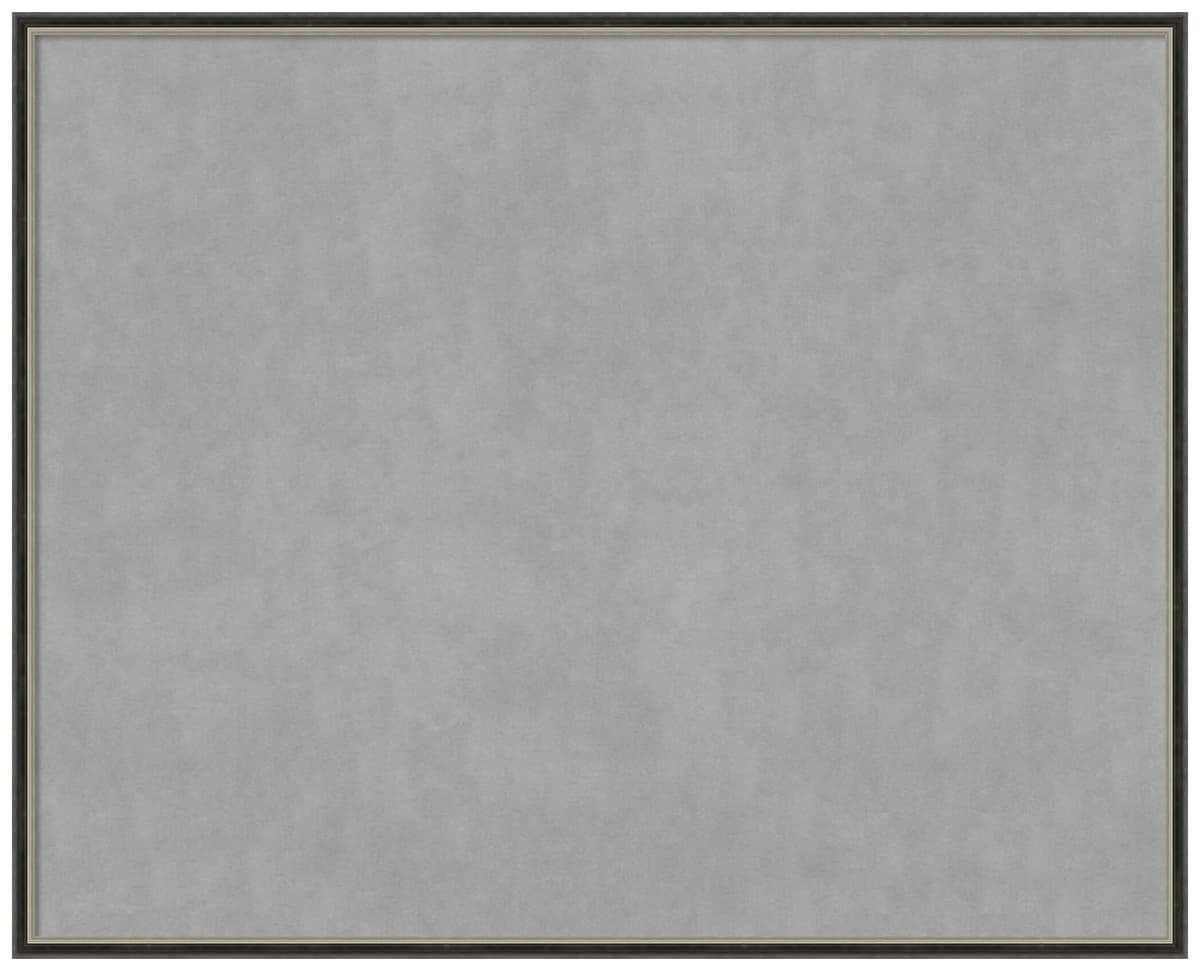 Amanti Art Theo Black Silver Narrow - Pizarra magnética enmarcada 41x33 28588293783