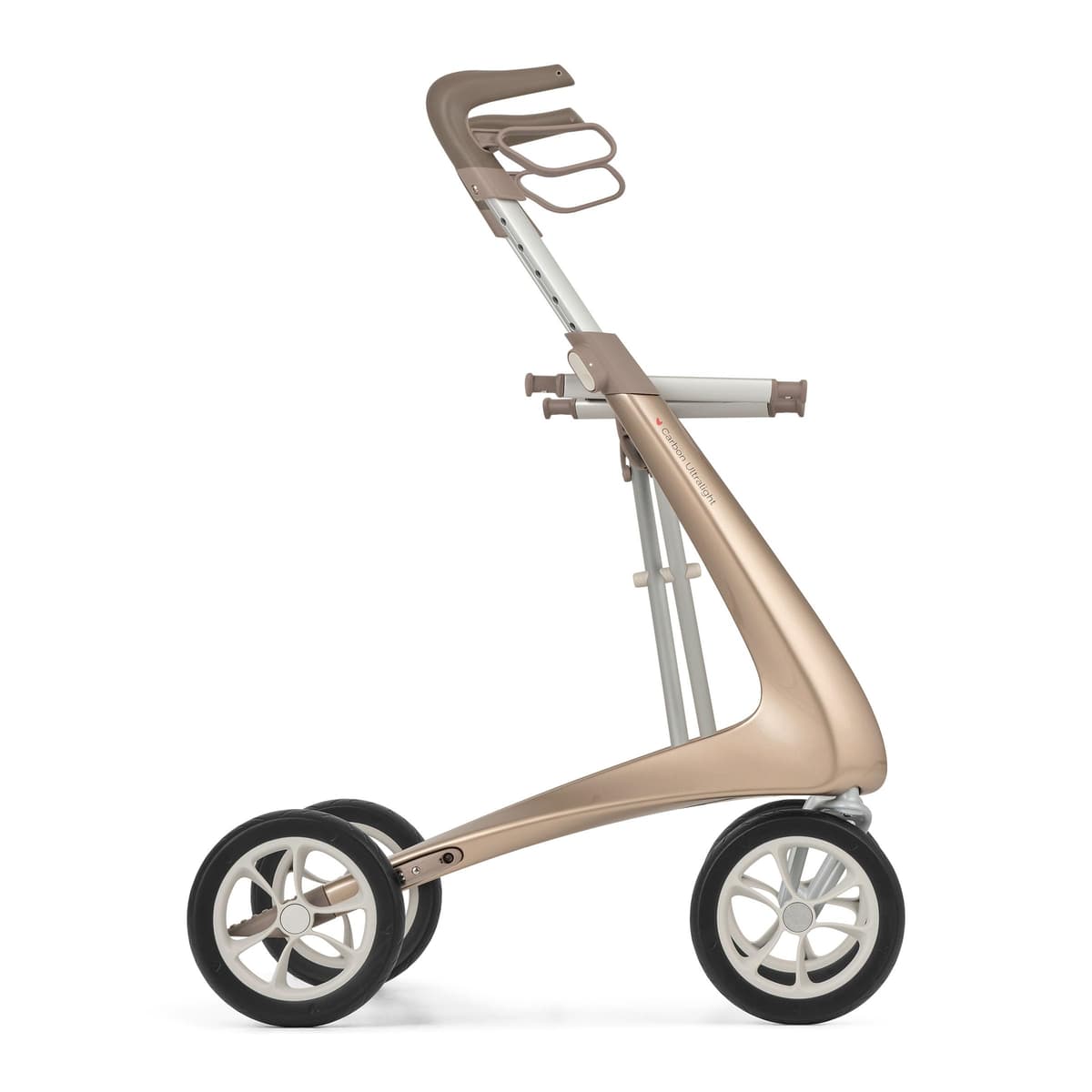 byACRE Carbon Ultralight Rollator Walker - World's Lightest Carbon Rollator 10.6 lbs (Champagne Gold, Wide Track) 5713504002849