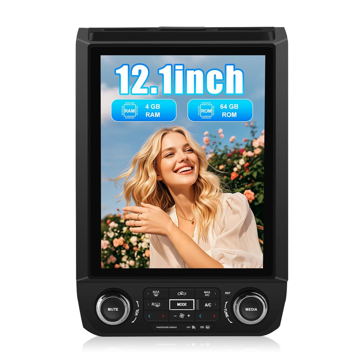 Junsun Radio estéreo Android 13 12.1" para Ford F150 2015-2021 con CarPlay inalámbrico, Android Auto y DSP