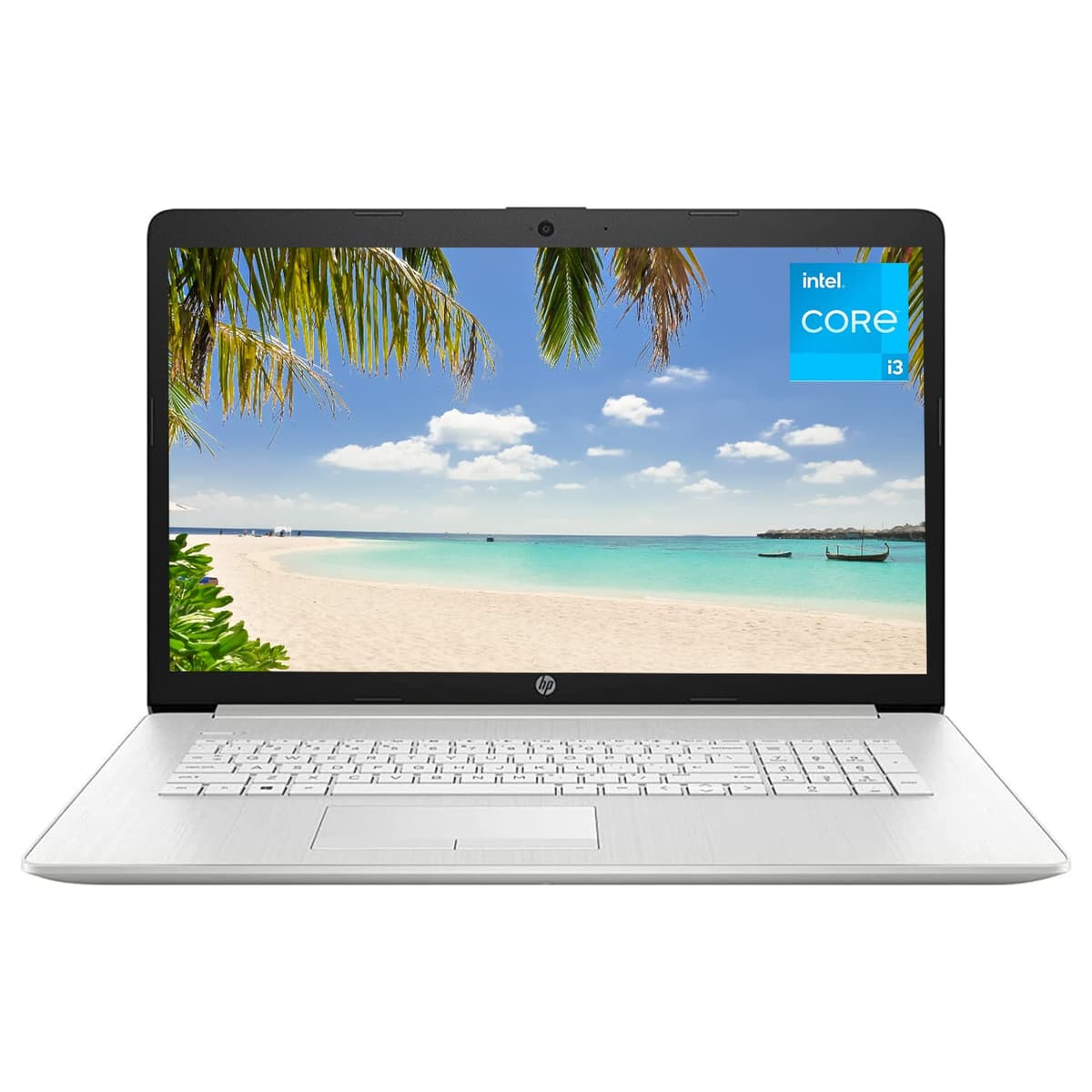 HP Laptop, pantalla HD+ de 17,3" sin táctil, procesador Intel Core i3-1115G4 de 11ª generación, 8 GB RAM, 1 TB HDD, webcam, Bluetooth, HDMI, RJ-45, Windows 11 Home, plateado Notebook