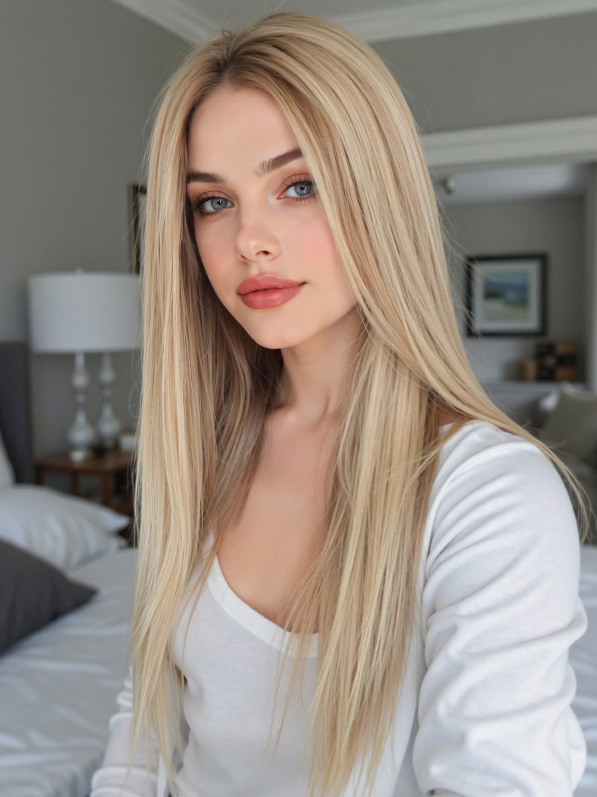 Topart 13×4 HD glueless wig 24" ombre mixed blonde, pre-plucked 180% TAW01-4-24