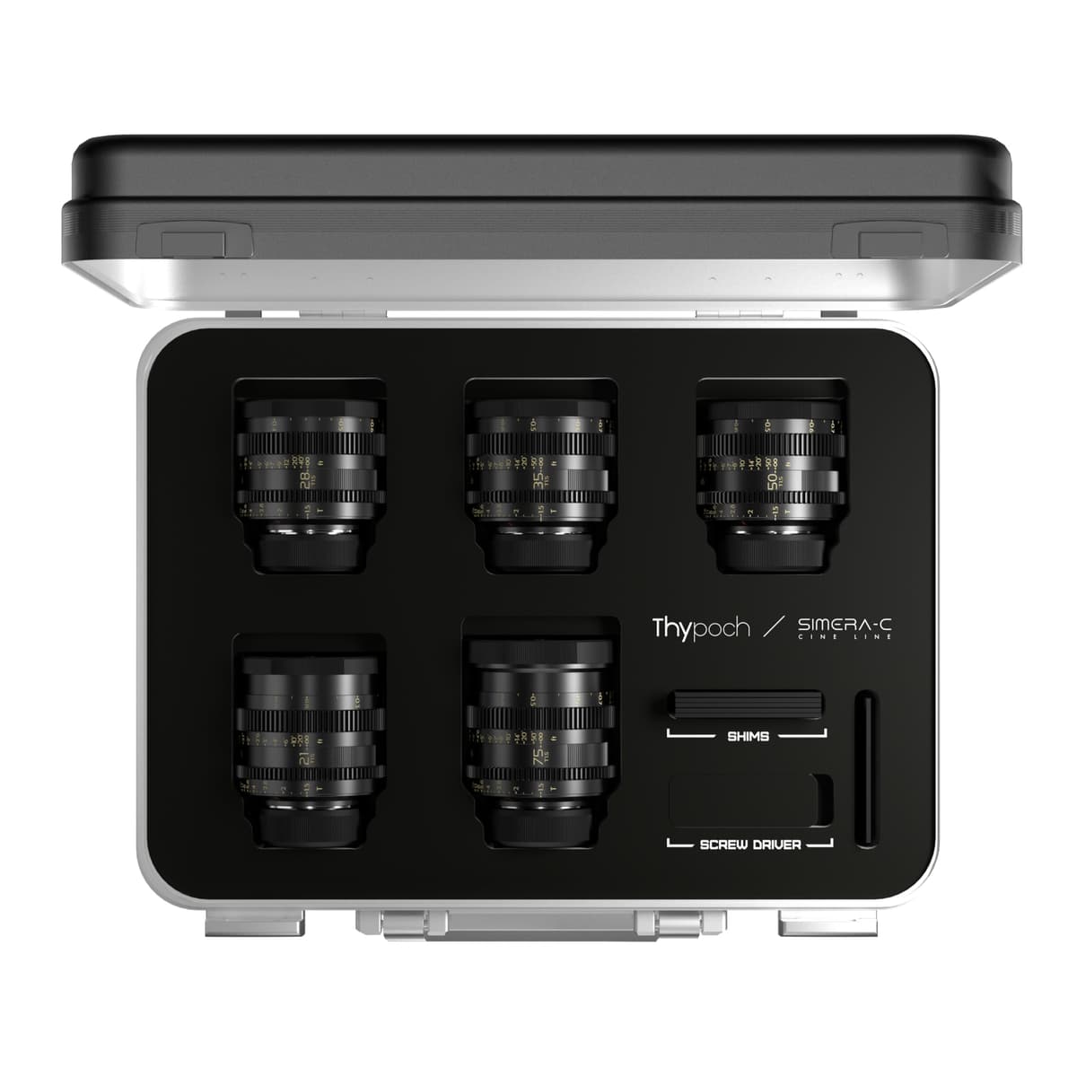 Thypoch Simera-C Cine T1.5 - Lente manual E-mount para cine, disponibles en 21/28/35/50/75mm TP-SC
