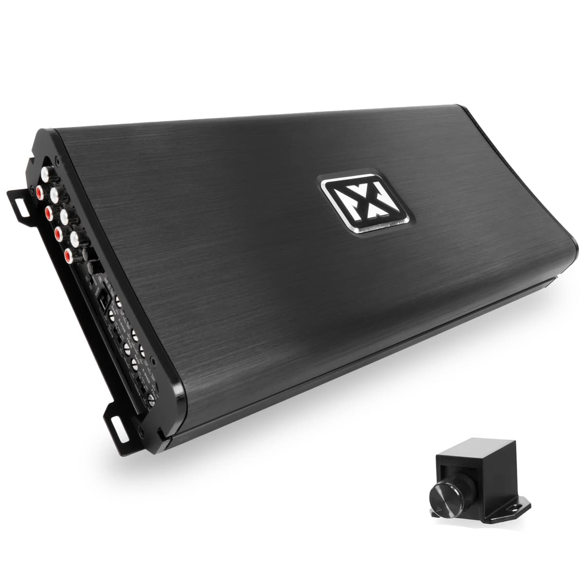 NVX VAD22008 v2 Modelo Amplificador Marino/Deportes de Potencia de 8 Canales - 2200W RMS Rango Completo Clase D, Estable a 2 Ohmios, Amplificador para Auto con Perilla de Bajo, Entradas de Alto Nivel y PCB con Recubrimiento Conformal (VAD22008v2)