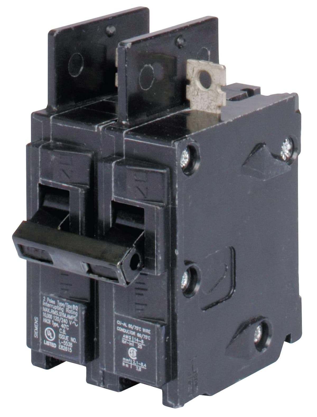 Siemens BQ2H015 - Interruptor bolt-on 15 A, 2P, 10 kA, 240 V
