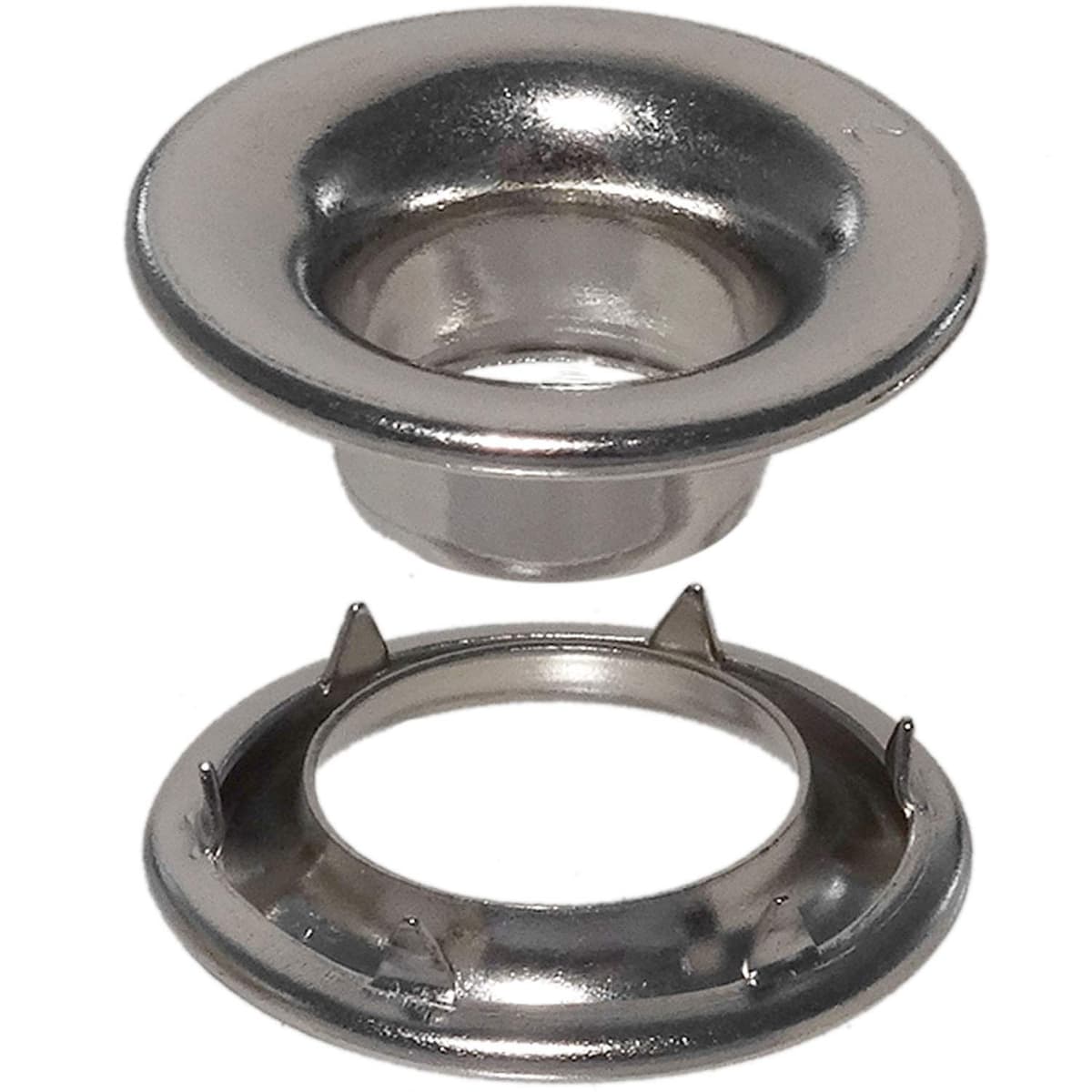 Stimpson E2RRGSWSS2500 Stainless Steel Rolled Rim Grommet and Spur Washer #2 (2,500 sets)