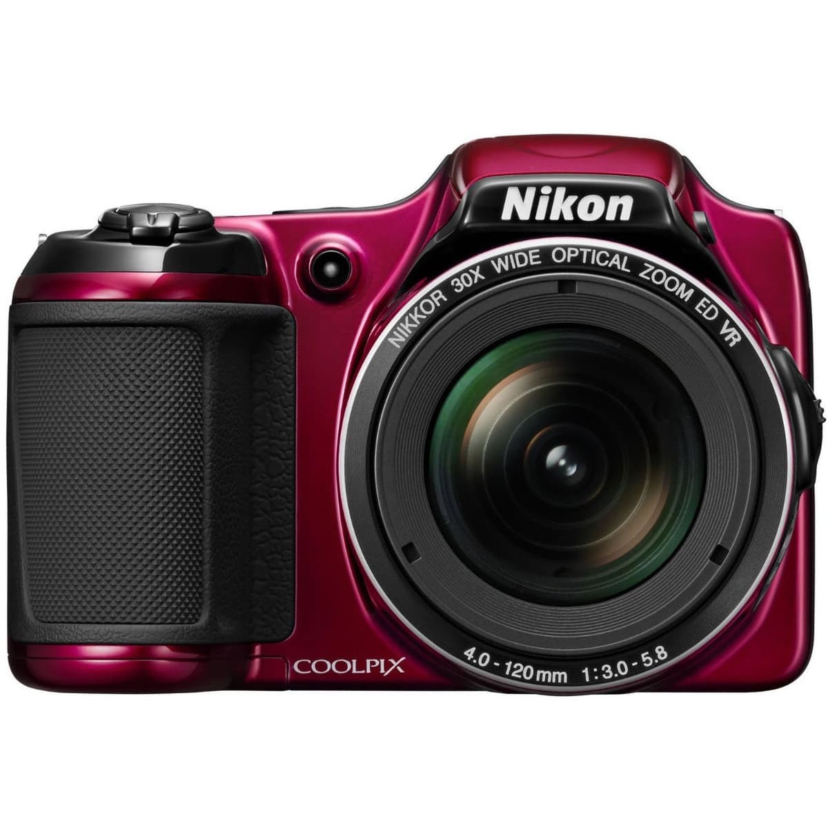 Nikon COOLPIX L820 16 MP CMOS con Zoom 30x y Video Full HD 1080p (Rojo) 26403