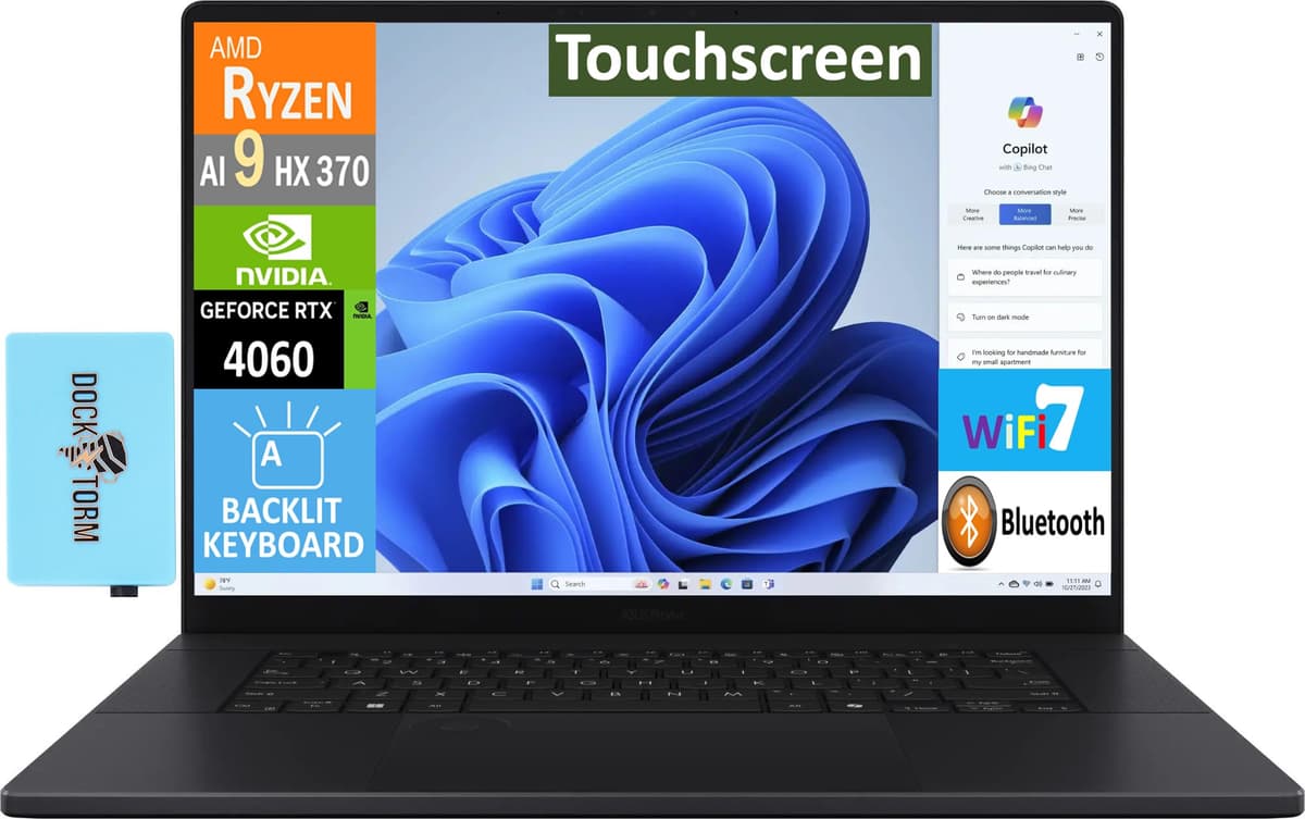 ASUS ProArt P16 AI Creator 16" - OLED 4K, Ryzen AI 9 HX 370, 32GB, 4TB, RTX 4060 P16-3700S