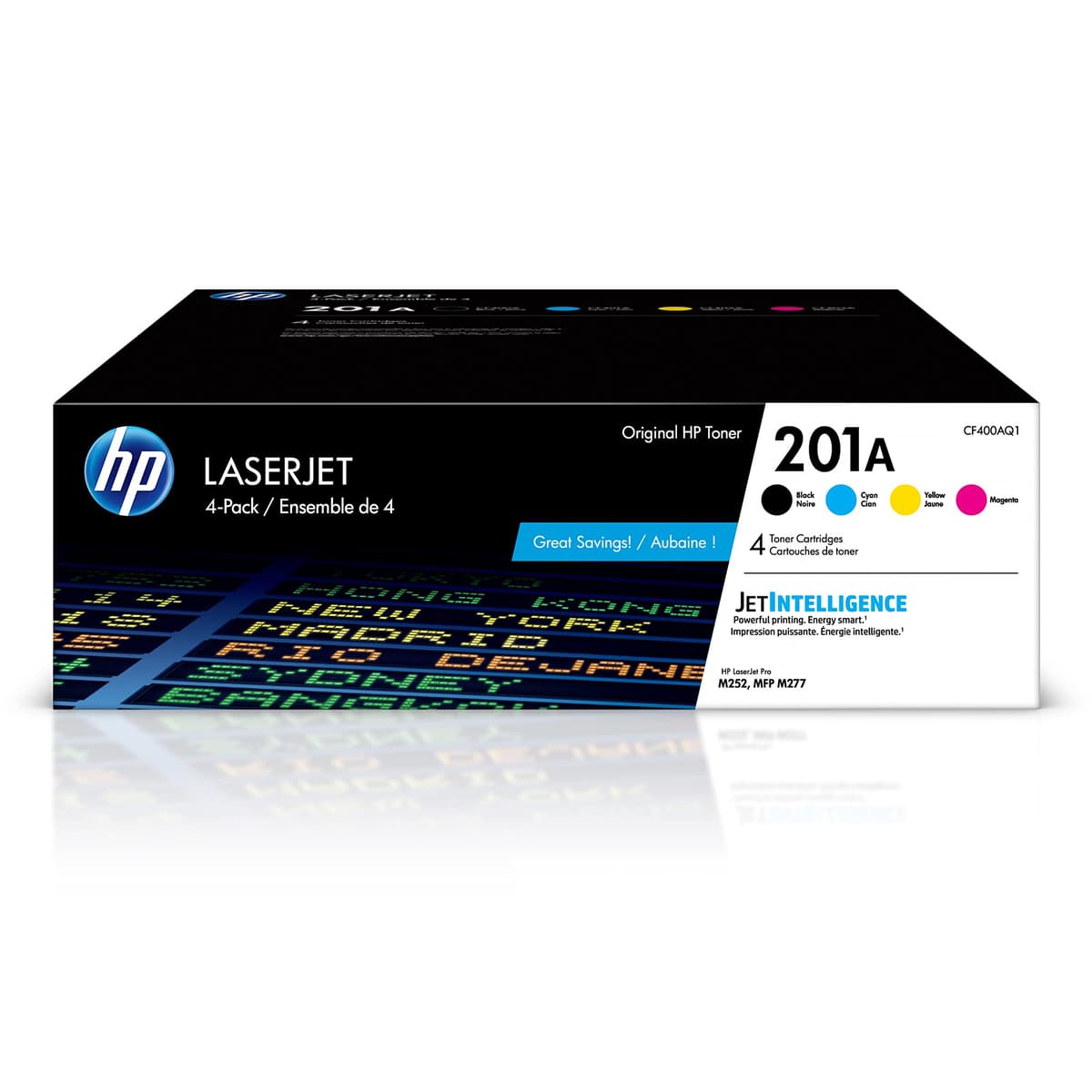 Tóner HP 201A 4-pack (Negro/Cian/Magenta/Amarillo) para Color LaserJet Pro