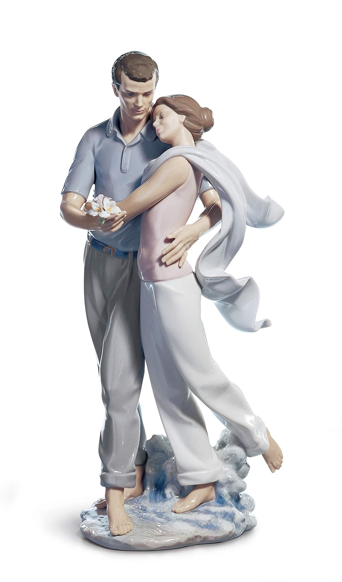 LLADRÓ Figura Pareja You're Everything to Me, porcelana brillante, tonos pasteles 1006842