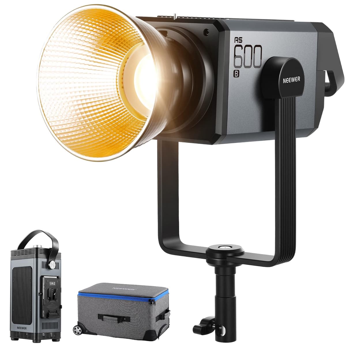 NEEWER AS600B Luz LED COB 600W Bicolor con Control 2.4G y APP, Bowens 10104253