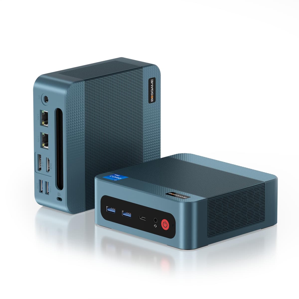 BOSGAME P2 Plus Mini PC i7-12700H, 32GB DDR5, 512GB PCIe SSD, Triple 4K, USB4, Dual LAN, Wi-Fi 6E, BT5.2