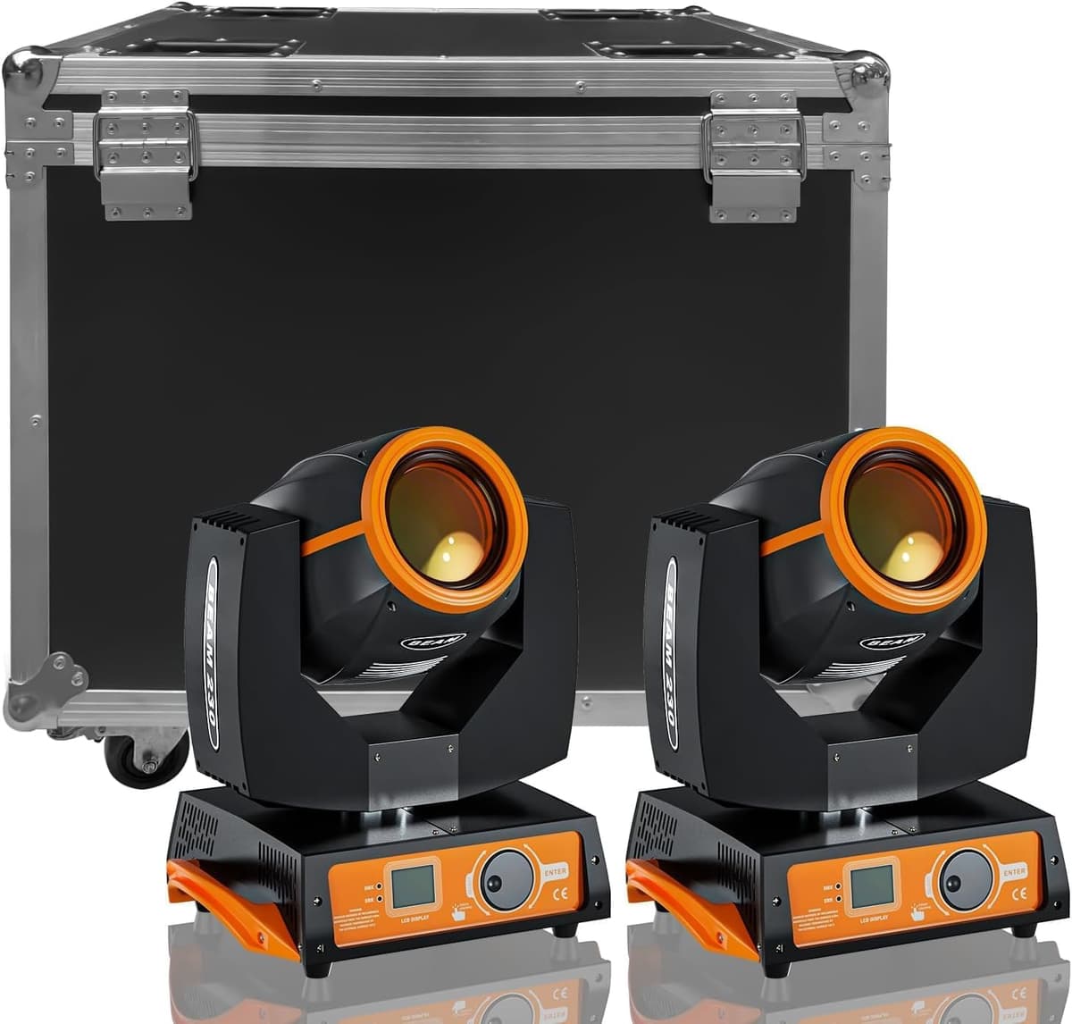 U`King 7R 230W Beam Sharpy Moving Head - 17 Gobos y 14 Colores DMX512 (ZQ2036)