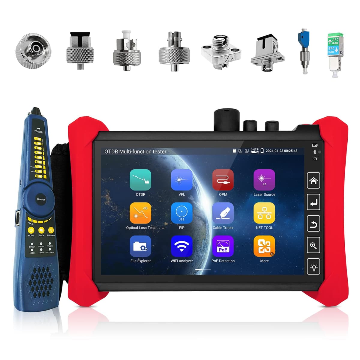 Henkion RSO-73 OTDR 1310/1550nm 34/32dB con Pantalla Táctil 7", OPM, OLS y Herramientas de Red RSO-73 1310/1550nm 34/32dB