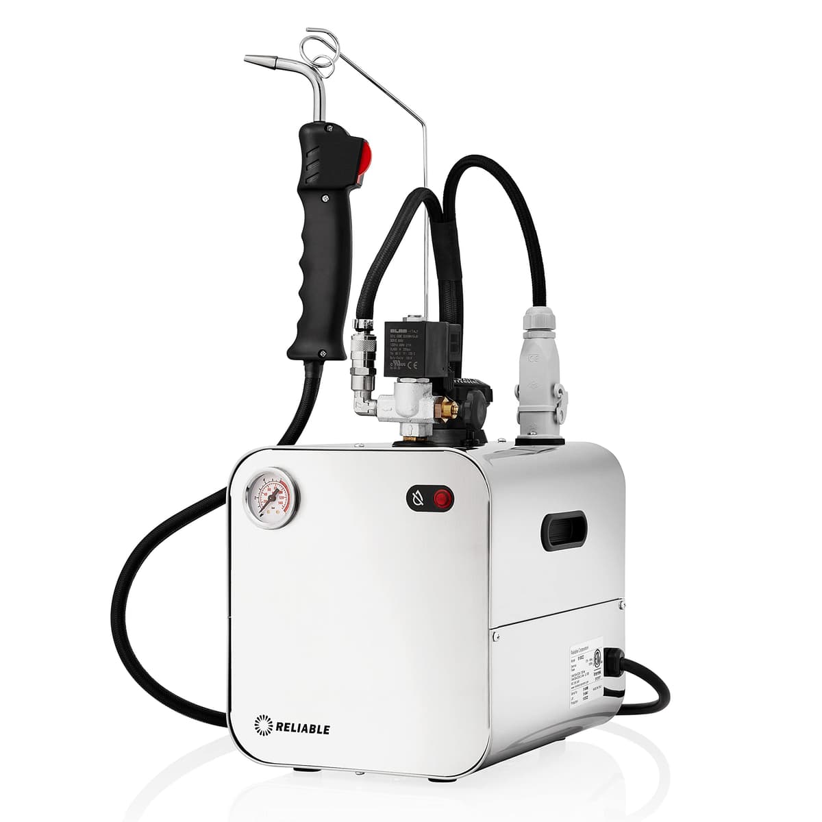 Reliable 5100CD Limpiador a vapor dental - Caldera 2.2L, 3.5 bar, elemento 1000W