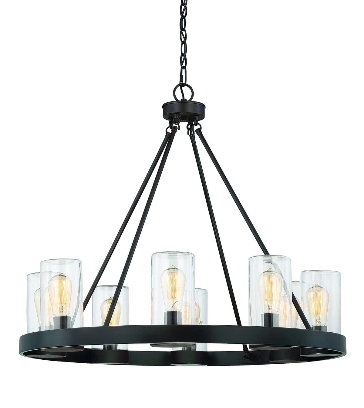 Savoy House Inman 8-Luz Exterior Cristal Claro 1-1130-8-13 English Bronze