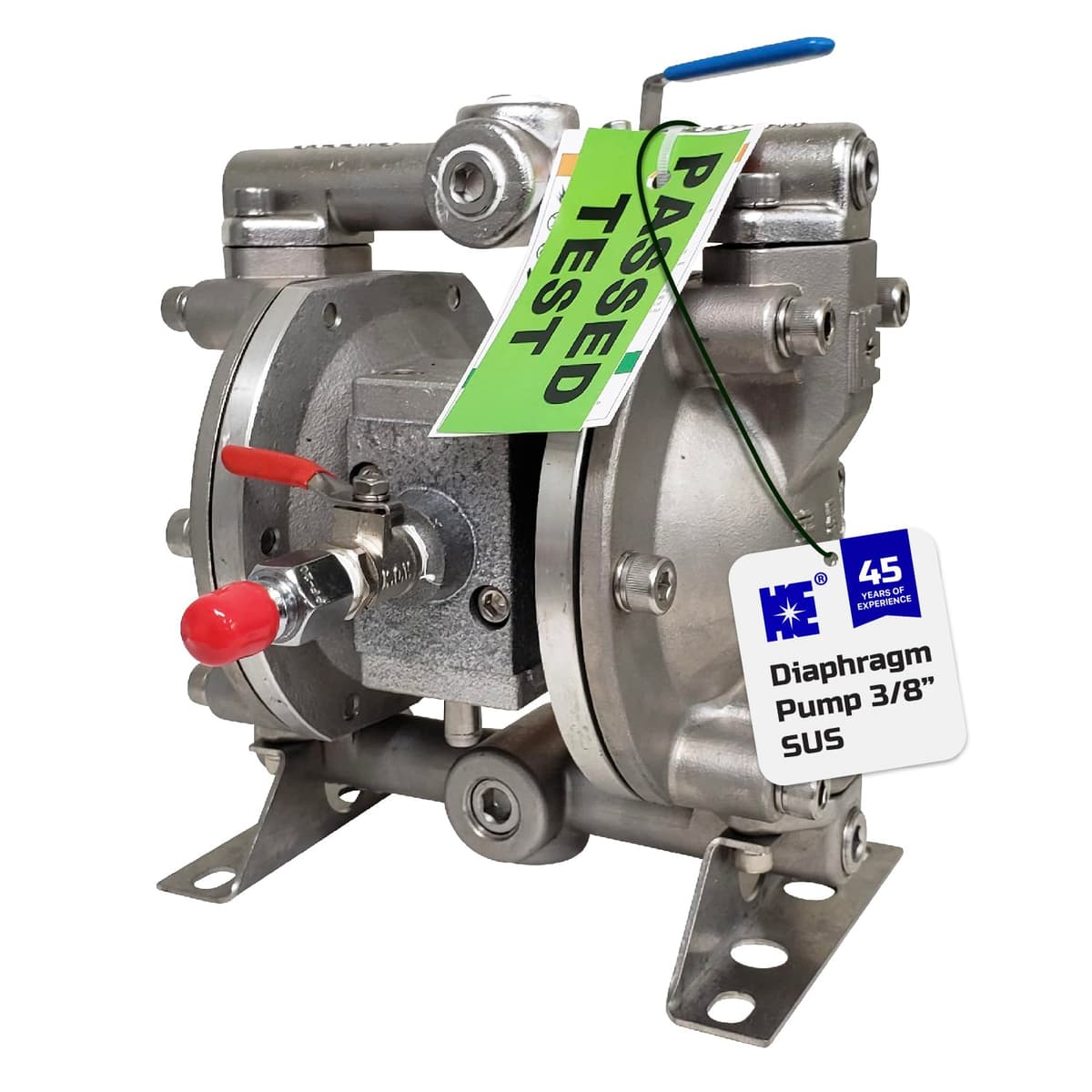 Bomba de diafragma doble neumática COSMOSTAR D0902 3/8" acero inoxidable D0906AL