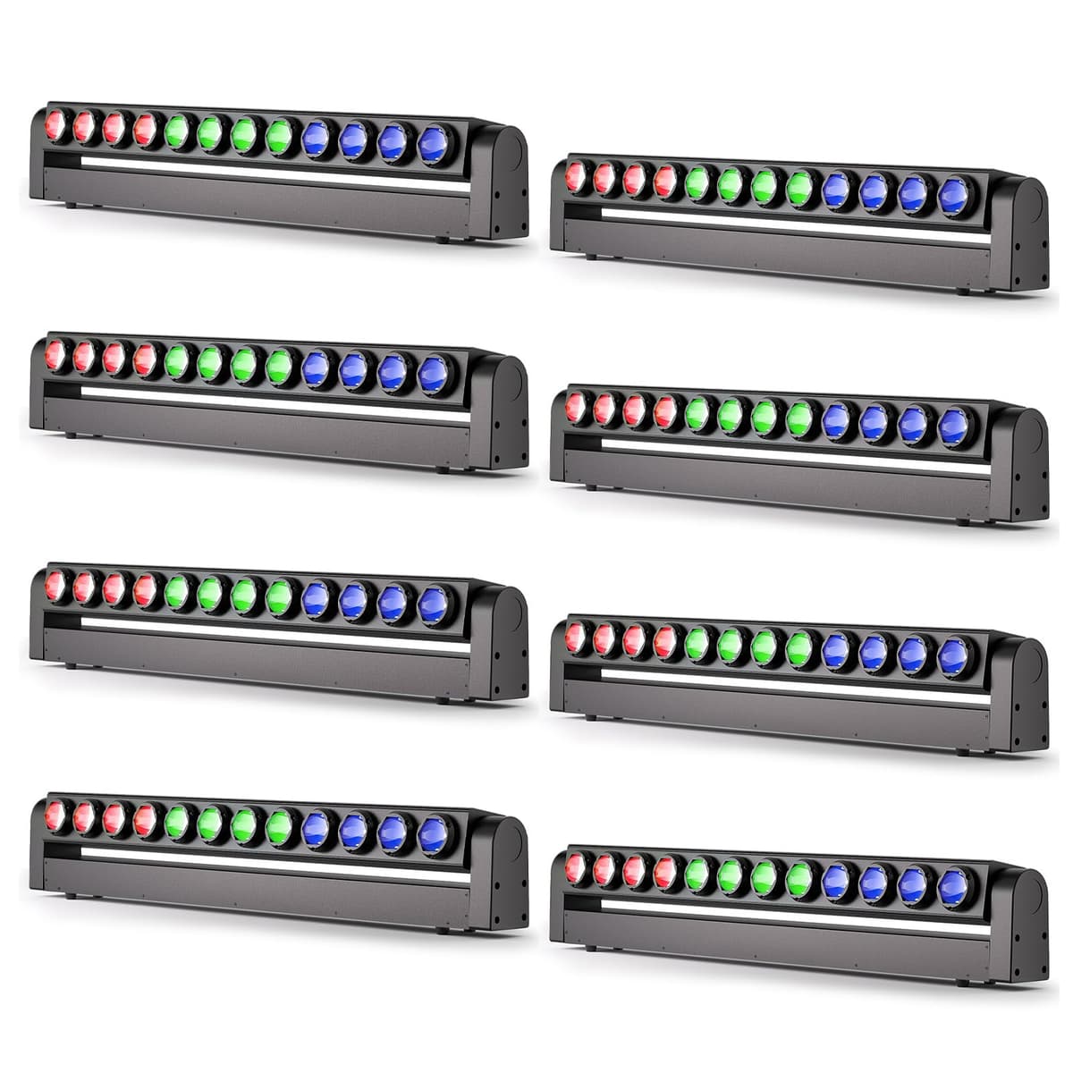 Warmdance ZQ06141 - Barra LED DJ 120W RGBW 4in1, DMX 7/11/55CH (8 piezas) ZQ06141USX8