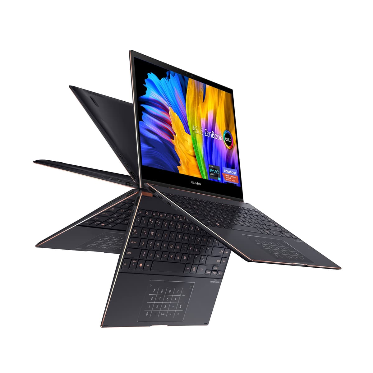 ASUS ZenBook Flip S 13 UX371EA-XH77T - Laptop 13.3” 4K OLED táctil, i7, 16GB, 1TB, Thunderbolt 4, Windows 10 Pro