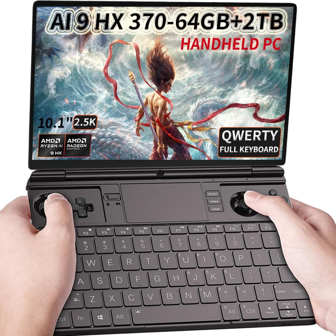 LANRUO GPD Win Max 2 2025 10.1" Mini Handheld Win 11 PC - AMD AI 370 64GB+2TB