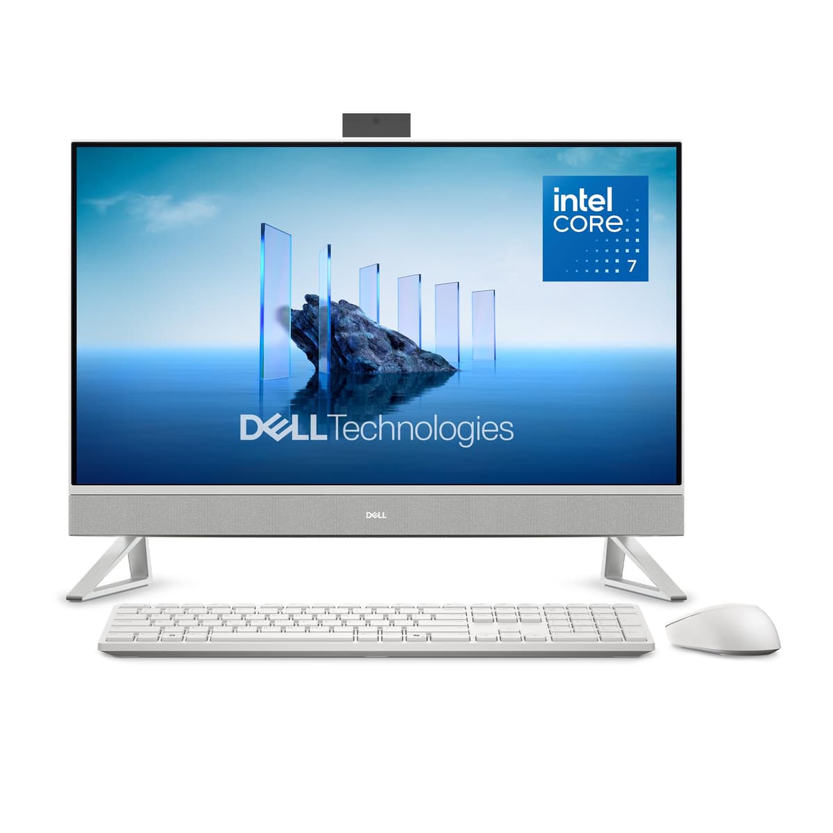 Dell All-in-One de 27" ec27250 - Pantalla FHD (1920 x 1080), Procesador Intel Core 7 150U, Gráficos Intel, 16GB DDR5, SSD 1TB, Windows 11 Home, Servicio en sitio - Blanco R6P3W