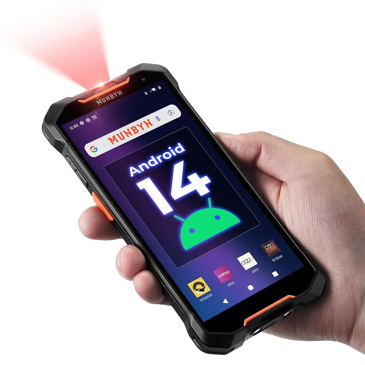 MUNBYN AceScan AS01 - computadora móvil PDA con Android 14 y escáner SE4710