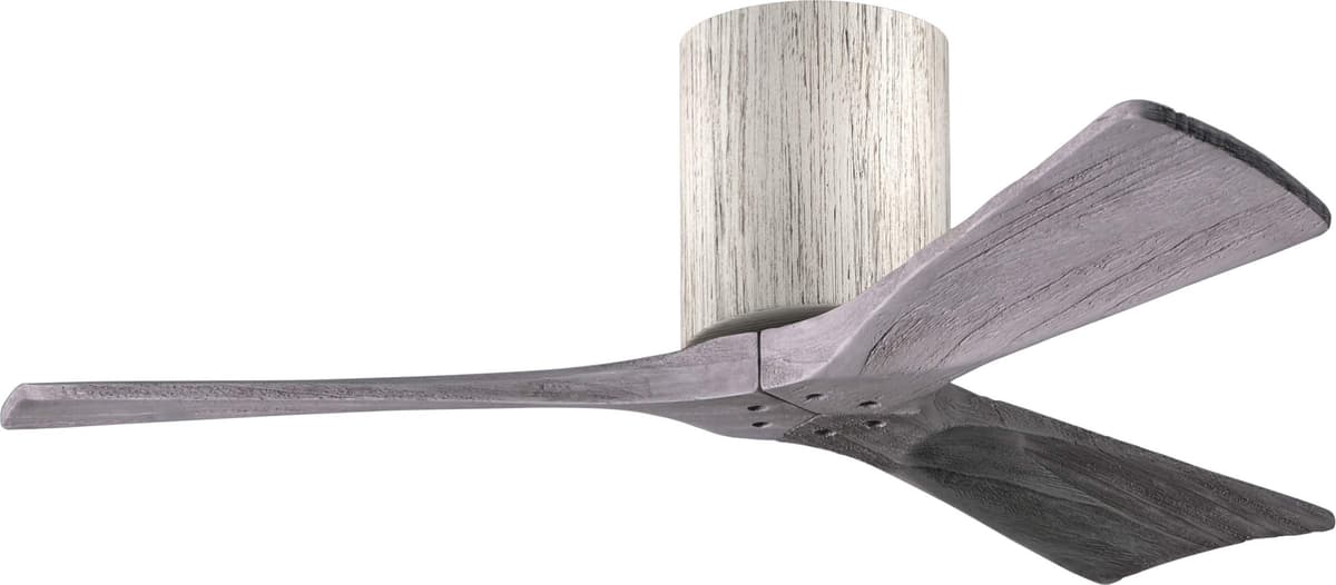 Matthews Irene 42" Flush Mount Ventilador DC Silencioso con Control Remoto y de Pared, 3 Aspas Barn Wood Tone IR3H-BW-BW-42