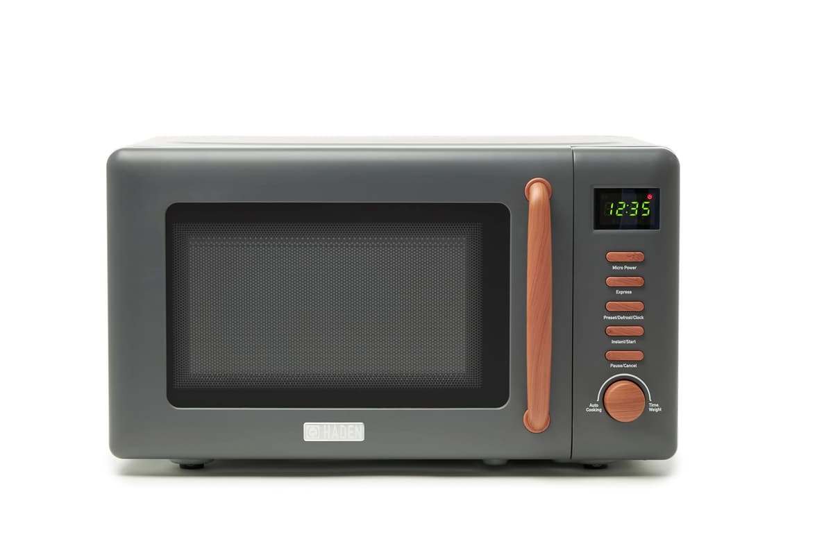 Haden Dorchester Microondas gris 20 L, 800W, funciones de descongelado y temporizador digital