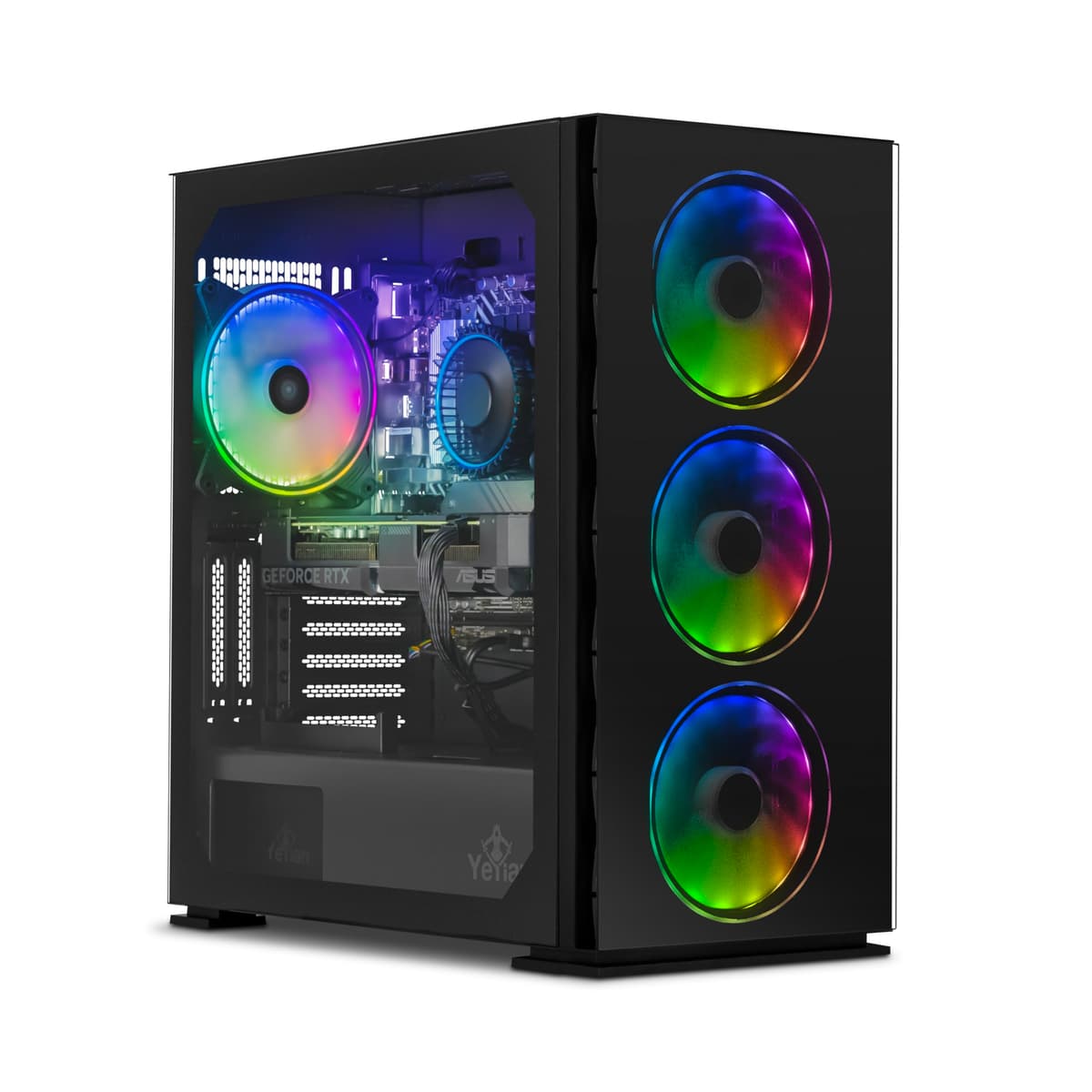 YEYIAN Yari Gaming PC con Intel i5-12400F, RTX 4060 Ti, 1TB NVMe y 16GB DDR4 YPI-YA24F0B-46T1N