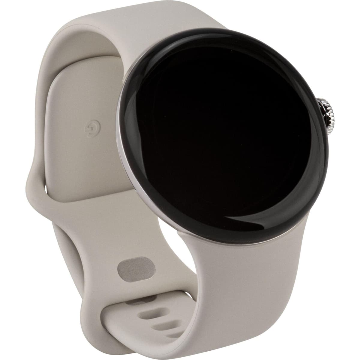 Google Pixel Watch 3 (45 mm) - Smartwatch Android con seguimiento de ritmo cardíaco, funciones avanzadas de running de Fitbit, análisis de actividad, batería de 24 horas - Caja de aluminio plateado pulido - Correa porcelana - Wi-Fi GGE4J
