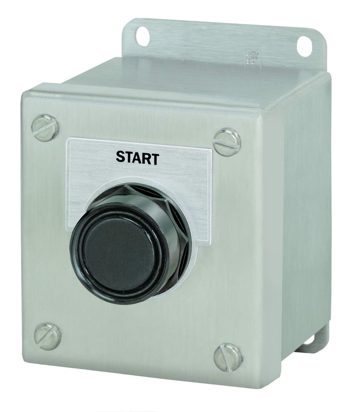 SIEMENS 52C101S Estación de control Pushbutton Heavy Duty, NEMA 4X acero inoxidable, 1 punto de comando, Momentáneo, "START", 1NO-1NC