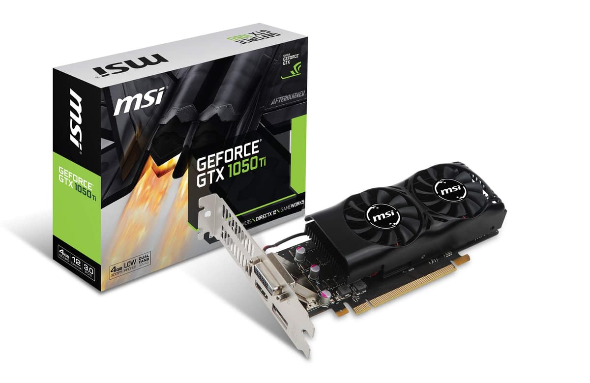 MSI GeForce GTX 1050 Ti 4GT LP Tarjeta Gráfica Modelo LP VD6238