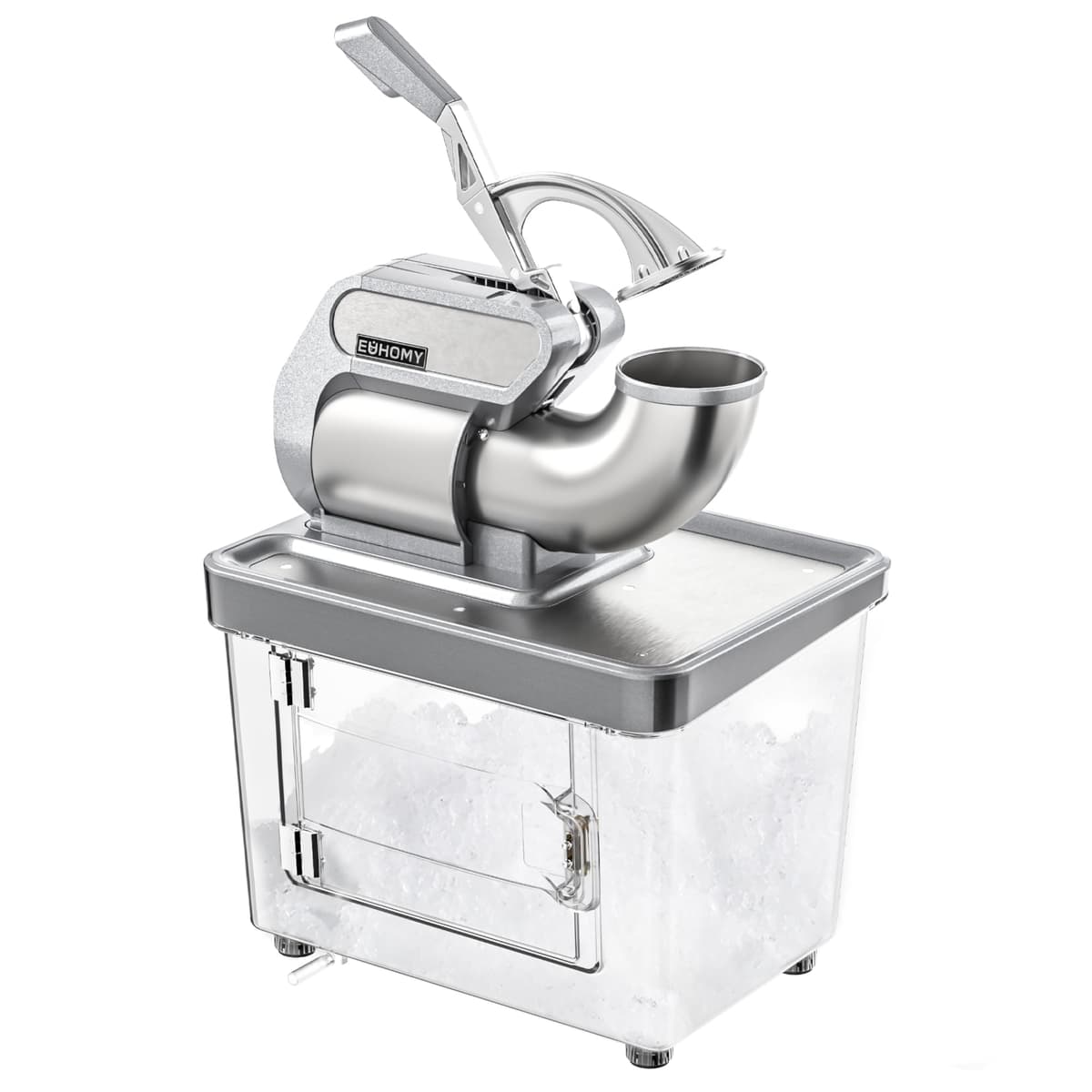 EUHOMY Commercial Ice Crusher DM001-26BL - Trituradora de hielo comercial, aprobación ETL, cuchillas dobles DM001-26BLB